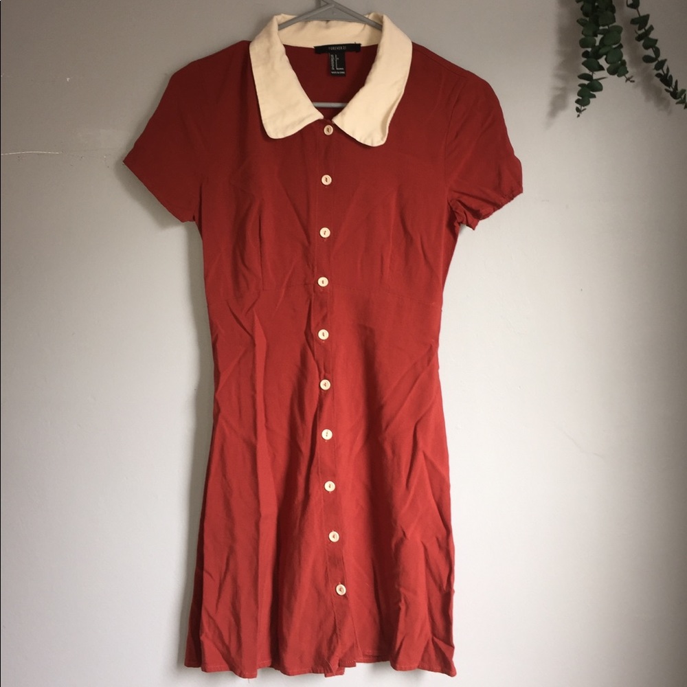 Collared button up dress size Small